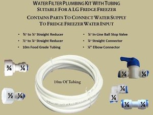 Lg Fridge Freezer Water 10 Metre Filter Pipe Tubing Hose Connection Kit Ebay