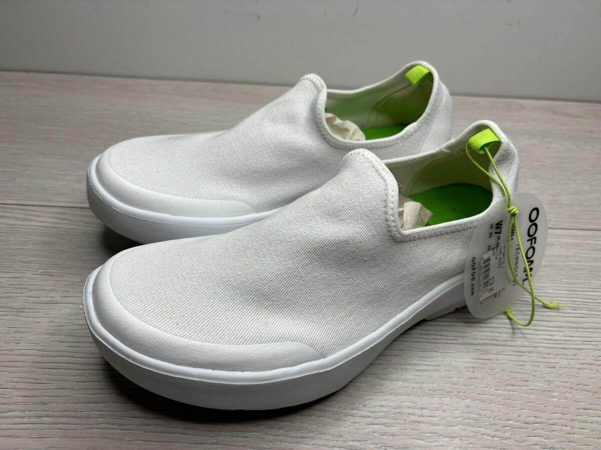 ◆OOFOS◆ 5072 OOMG EEZEE SAGEWHITE OOMG EEZEE SAGEWHITE 500 OOFOS Women's Size 7, 5072 WHITE Shoe NEW OOMG EEZEE OOFOAM