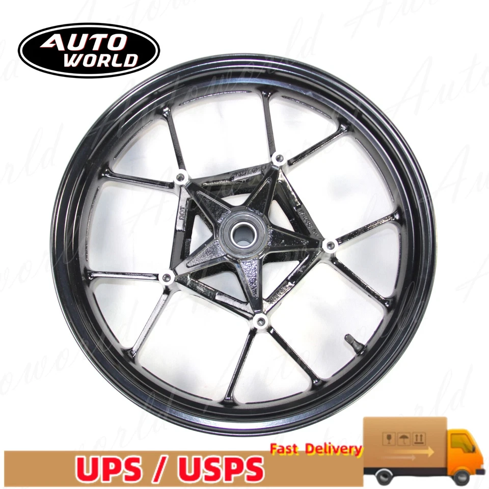 Llanta delantera 17"" negra brillante para BMW S1000RR 2010 2011 2012 2013 2014 2015 Foto 4 de 4