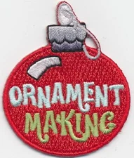 Girl Boy Cub XMAS ORNAMENT MAKING BULB Fun Patches Crests Badges SCOUTS GUIDE