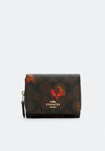 coach small floral wallet