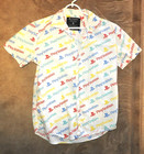 PlayStation Button Down Logo Shirt 100% Cotton Linen feel Medium CLEAN 2018 — photo 2