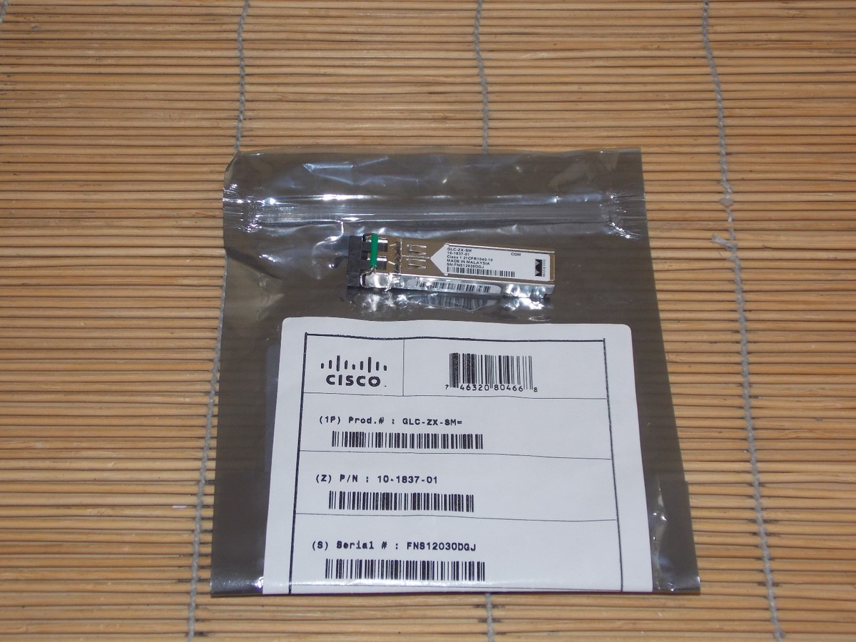 New GLC-ZX-SM ORIGINAL Cisco 1000BASE-ZX mini GBIC SFP 10-1837-01