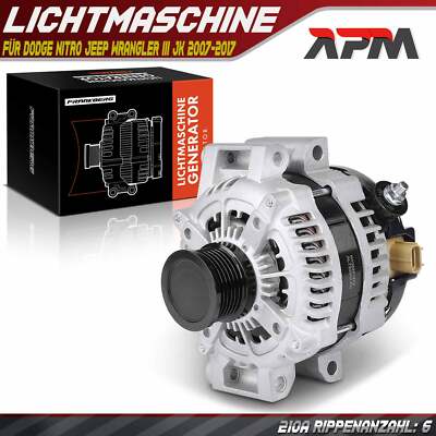 Lichtmaschine Alternator für Dodge Nitro Jeep Wrangler III JK 2.8 CRD 2007-2017