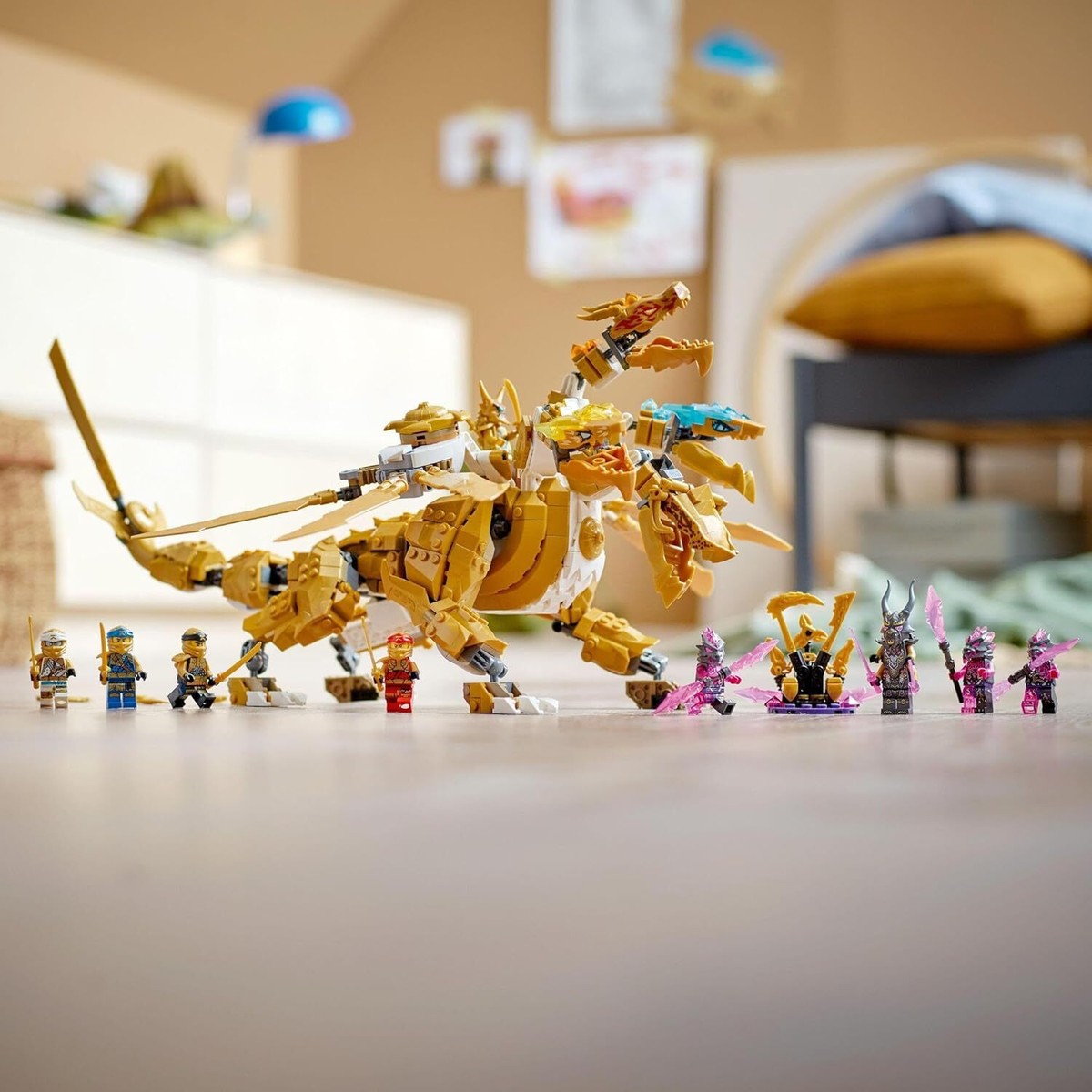 LEGO Ninjago Lloyd's Golden Ultra Dragon 71774 Toy Block Present