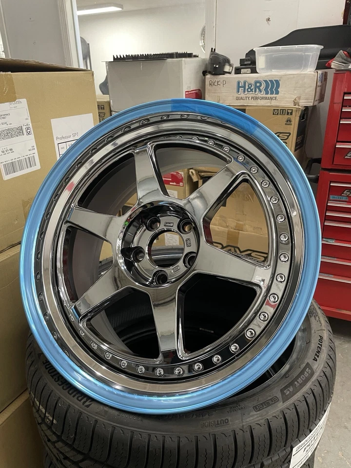 Rueda SSR 19x9,5 5X114,3 SP7 Super Negro Revestimiento Infiniti Honda Acura Foto 3 de 4