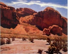 Camelback Mountain Art Print – Maynard Dixon Arizona Desert Landscape (1925)