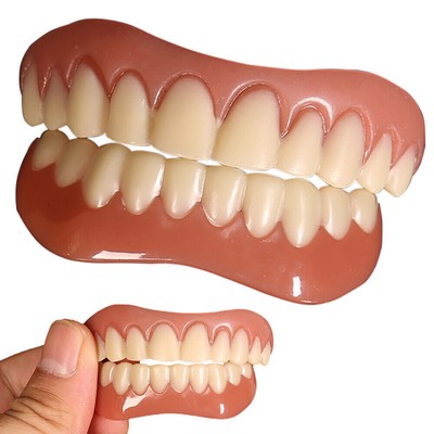 Veneers Snap On Falsche Zähne Instant Smile Kosmetik Fake Tooth Damen Herren