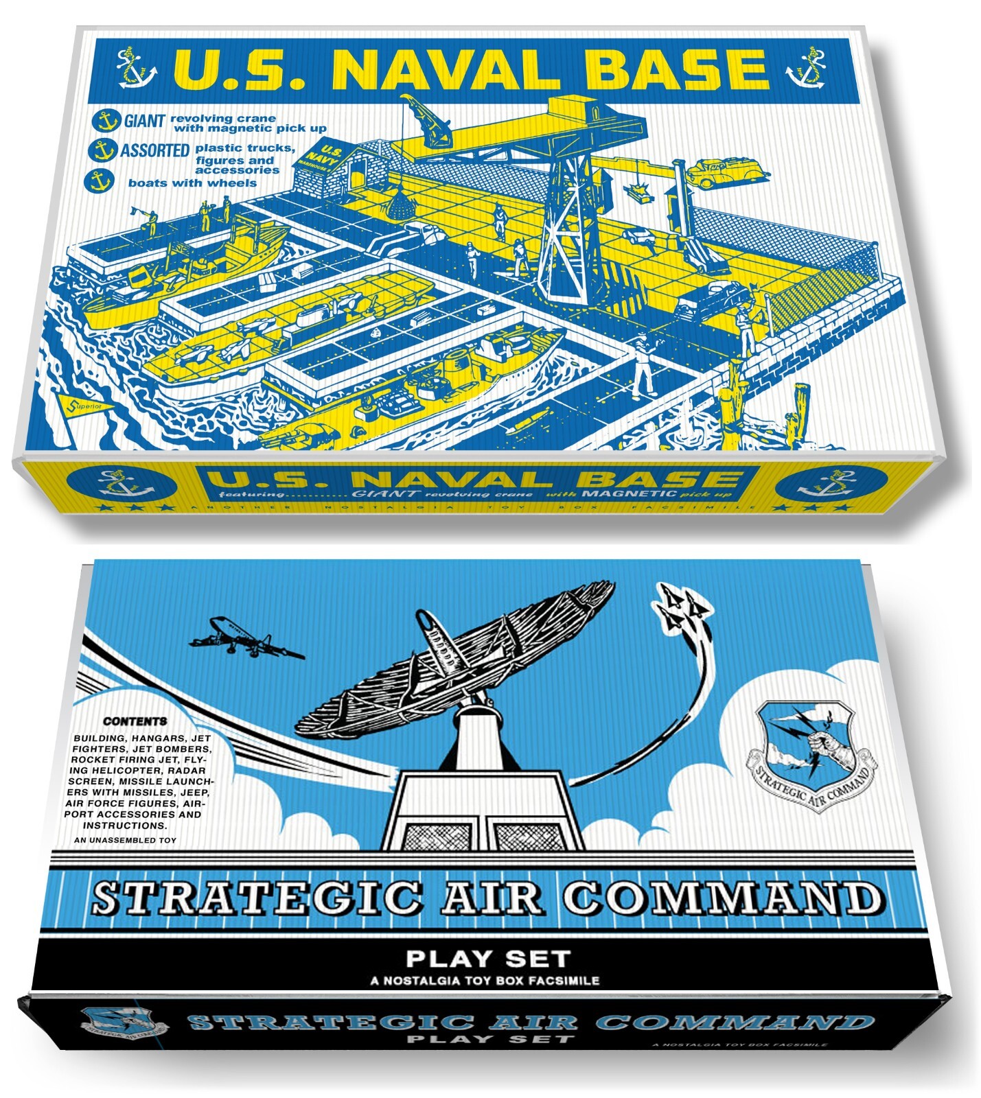 "Cohn U.S Naval Base Play Set Box" OR "Marx Strategic Air Command" Play Set Box