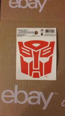 Transformers Palisade Toys Official Autobot Window Cling Reusable Decal NEW 