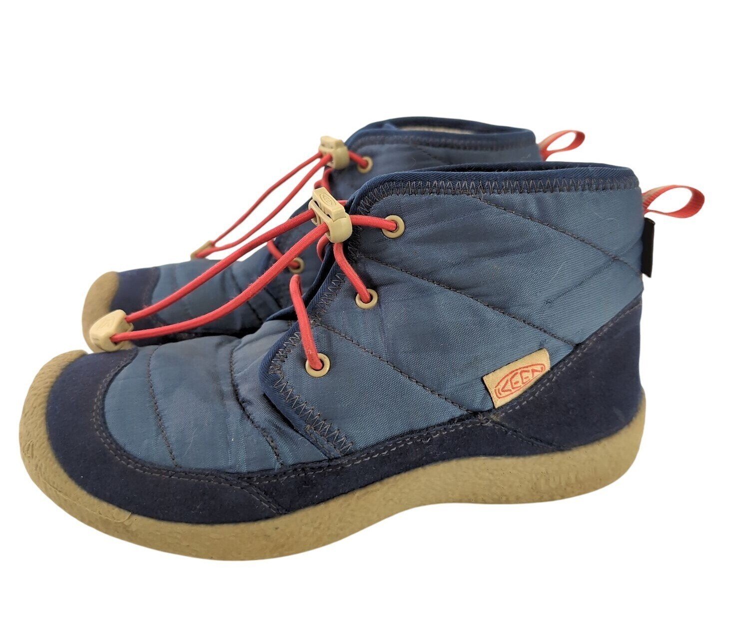 Scarpa stivali Keen Howser II Chukka grandi bambini ragazzi ragazze 4 blu impermeabile outdoor