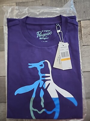 The Original Penguin Munsingwear T Shirt MEN'S S Purple