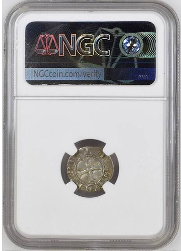 Germany Poland Vierchen 1351 NGC AU 53 Teutonic Order Winrich von Kniprode - Picture 4 of 4