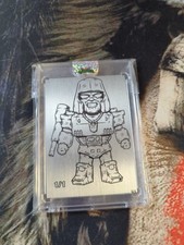 Hip Hop Megatron Line Art 1/1 Metal Art Card By Andy Duso