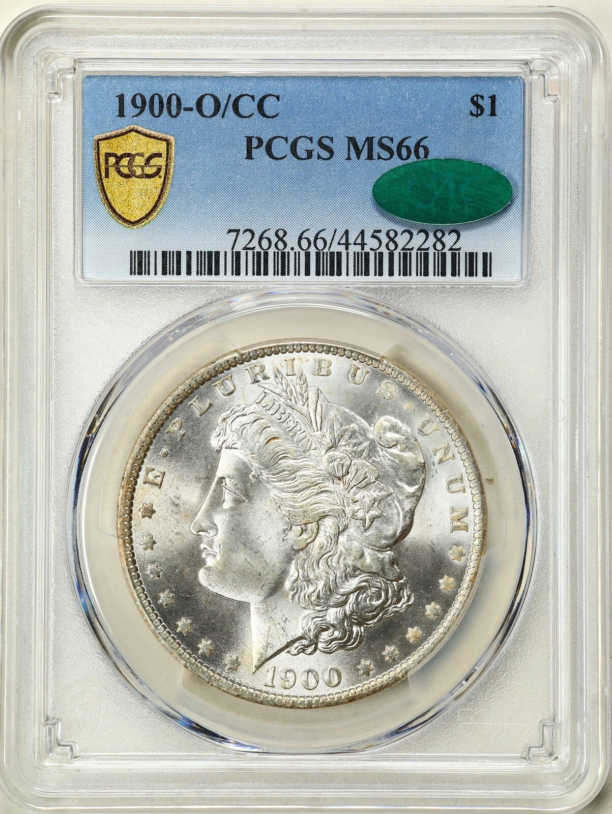 1900-O/CC $1 Morgan Silver Dollar MS66 PCGS CAC 44582282