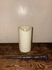 HARRY POTTER Hogwarts Led Light Candle With Wand Mood Light 
