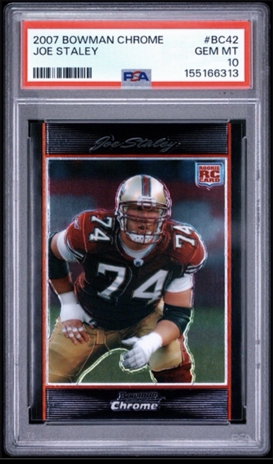 Joe Staley #BC42 2007 Bowman Chrome Football Basse Set