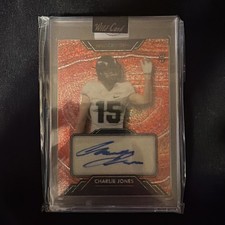 2023 Wild Card Charlie Jones WCS-15 - 4/6 Autograph Card
