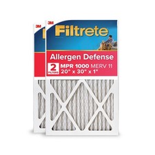 Filtrete 20x30x1 HVAC Furnace Air Filter, MPR 1000 MERV 11, Allergen Defense