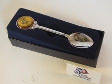 LADY of JUSTICE Logo On a 50 State Quarter Spoon WEST VIRGINIA on Stem