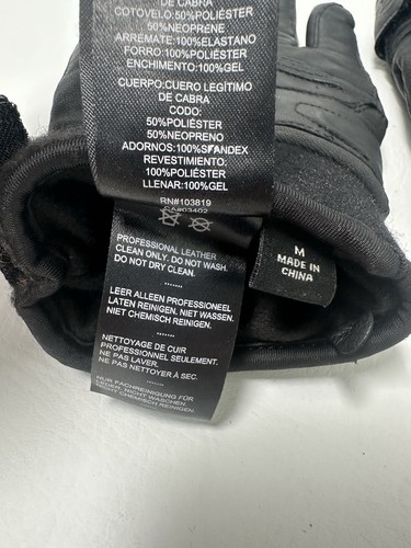 Harley-Davidson Men's Waterproof Cyrus Insulated Gloves Black Size Medium - Picture 7 of 9