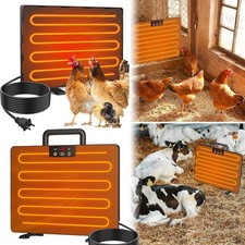 2X Portable Chicken Coop Heater Safe Radiant Space Heat Energy Chick Dog Warmer
