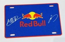 Decorative F1 Formula 1 Red Bull Wall Plaque Max Verstappen Yuki Tsunoda Sign