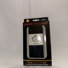 Qfitt Elastic Wig Band - 1 3/4" x 1YD - Soft - Stretch - 5052 - BLACK