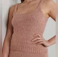 *NWT* SKIMS Women’s Cozy fuzzy Knit Tank in Rose Clay Sz L/XL, $52