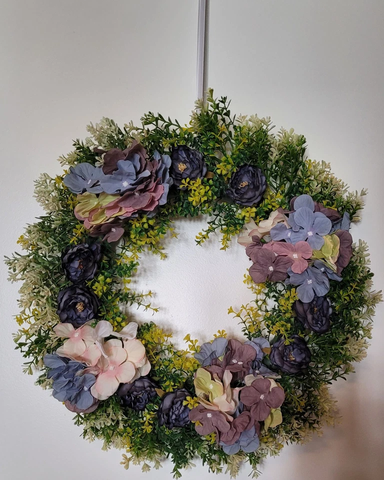 Kranz, Türkranz, ca. 50 cm, Handarbeit, Floristik, Hortensien, NEU - Bild 1 von 1