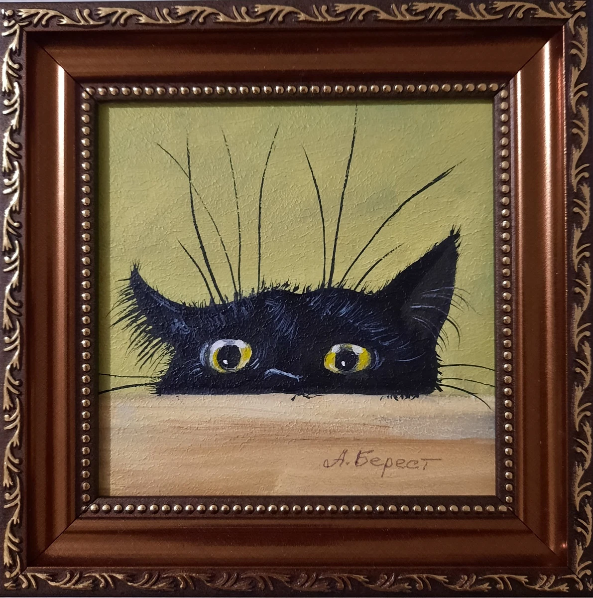 油画猫艺术绘画| eBay