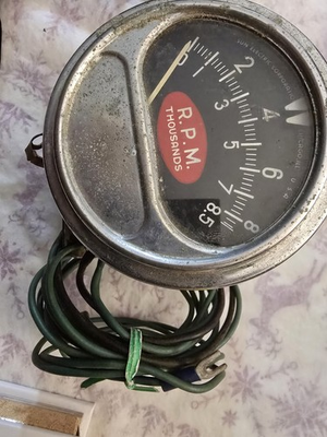 #ad vintage 1970s SUN electric corporation RC 85 tach tachometer gasser $88.91