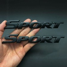 Car 3d Sport Logo Emblem Badge Sticker Trunk Decal Abs Plating Accessories Black