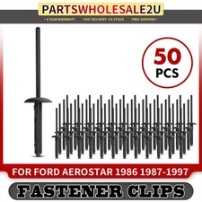 50Pcs 4mm Nylon Blind Rivet Cowl Vent Grille Fastener Retainer for Ford Aerostar