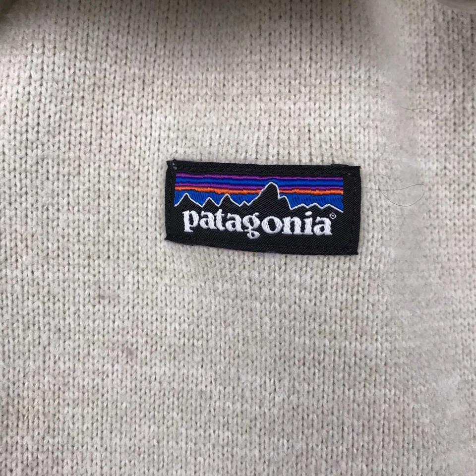 Patagonia Better Suéter Mujer L Marfil 1/4 Cremallera Tejido Polar Chaqueta Pullover Foto 3 de 4