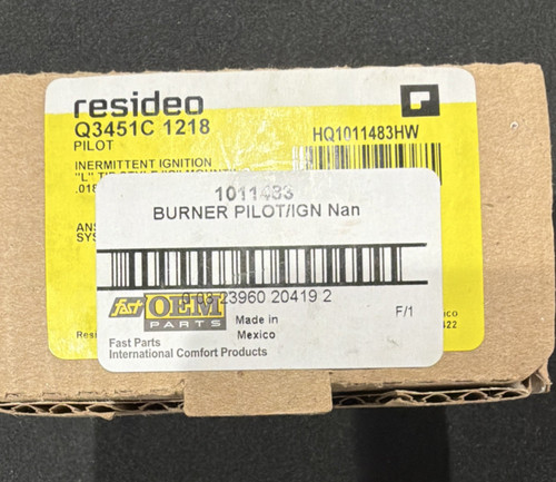 Resideo Q3451C 1218 Gas Pilot Assembly for International Comfort Products
