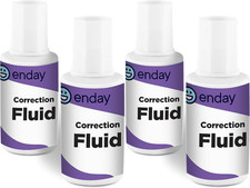Liquid Correction Fluid, .7 Fl. Oz. / 20 Ml Foam Wand Applicator Quick Dry Liqui