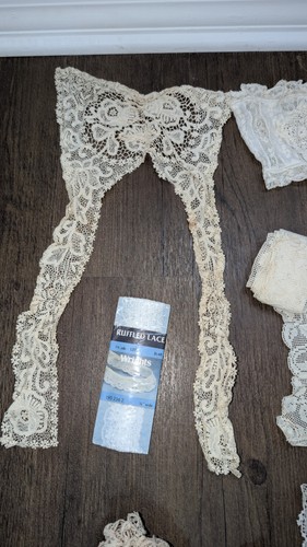 Vintage Lace Lot Wristlets White Cream Off White Lot - Picture 6 of 15