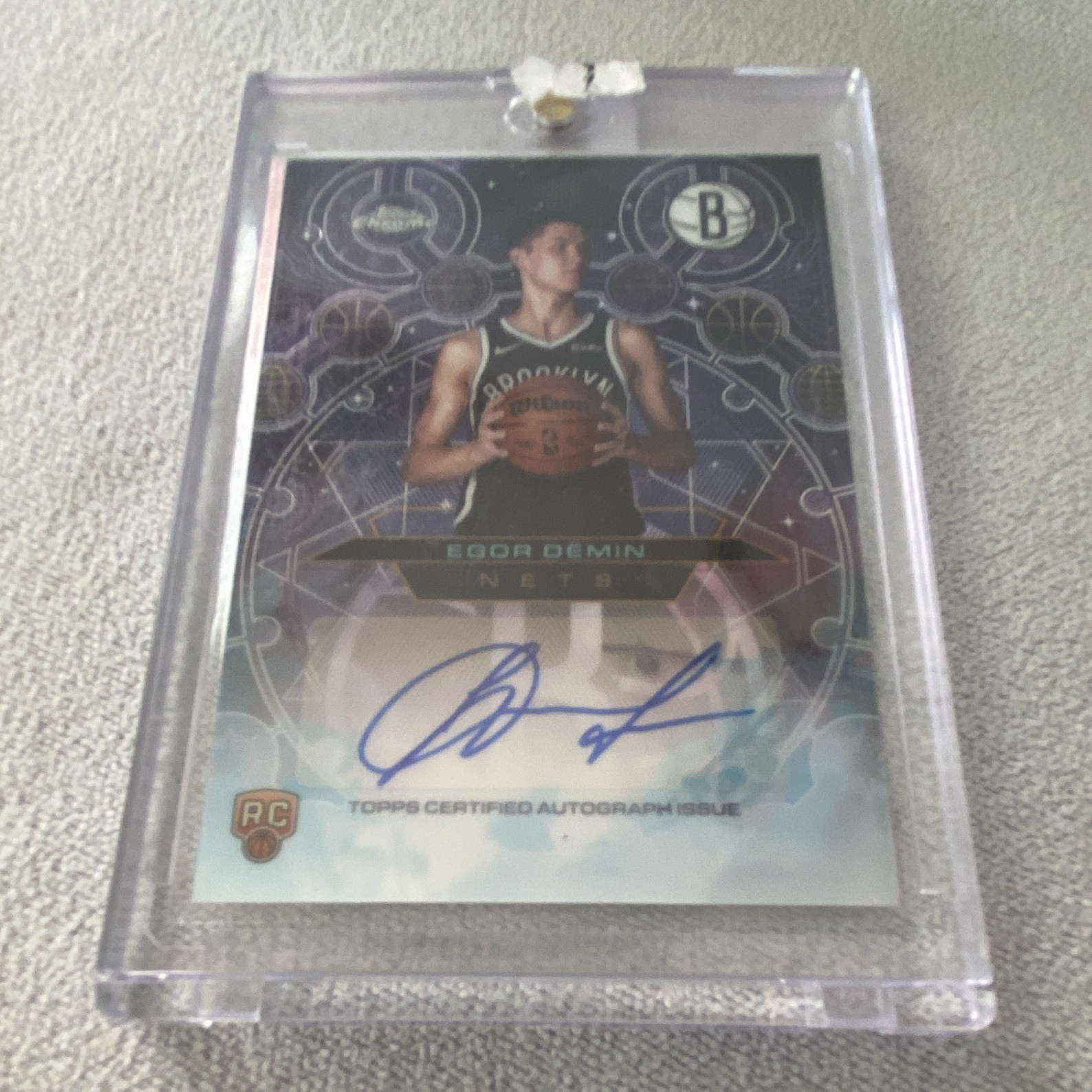 Topps 2025-26 Topps Chrome Egor Demin RC Auto #TCAR-ED Rookie Autographs Nets