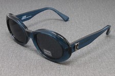 Vintage Gianni Versace Women's Sunglasses Mod.403G Col.416 Blue Oval Plastic