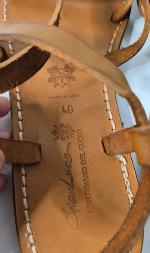 Gianluca Handmade Brown Leather Women's Sandals – Made In Italy, Vegetable Tanned, Leather Sole - View #7