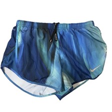 Nike Dri-Fit Modern Tempo Blue Ombre Running Shorts Women's Size Small
