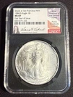 1986-S First Year of Issue Silver Eagle ASE Limited NGC MS69 Anna Cabral Signed!