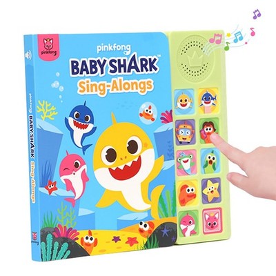 Pinkfong Baby Hai 10 Tasten Soundbuch Kinderreime interaktives Kinderspielzeug