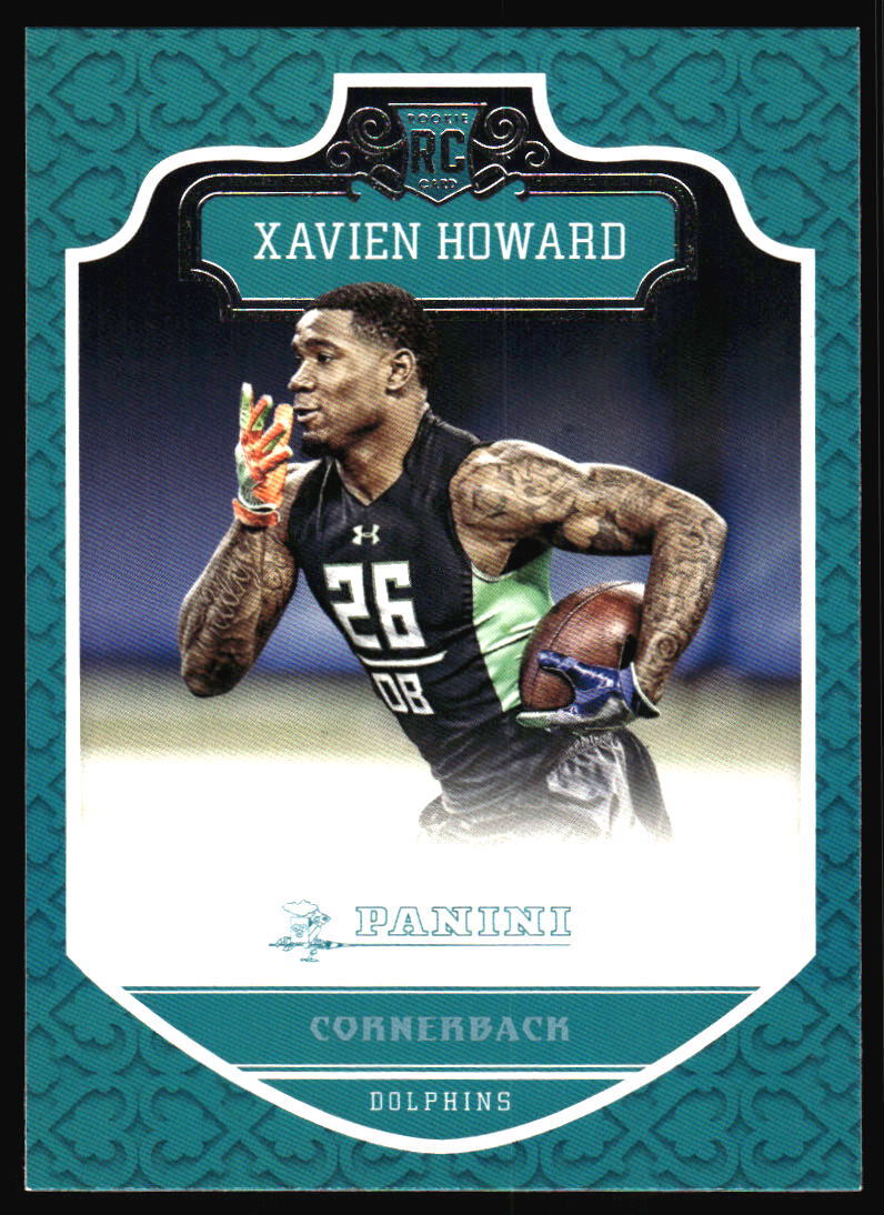 2016 Panini Xavien Howard Rookie #237 Miami Dolphins
