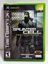2002 MICROSOFT XBOX UBISOFT SPLINTER CELL BLACK LABEL NO MANUAL TESTED WORKS