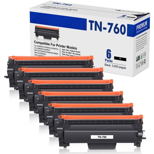 TN760 Toner Cartridge for Brother TN730 MFC-L2710DW DCP-L2550DW HL-L2390DW lot - Picture 12 of 23
