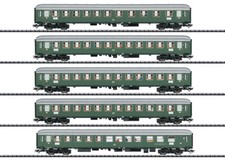Trix H0 23132 - Schnellzugwagen-Set 1 "D96 Isar-Rhone" LED Innenbeleuchtung  Neu