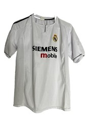 Tuter Vintage Early 2000’s REAL MADRID David Beckham Jersey Youth SZ XXL Siemens