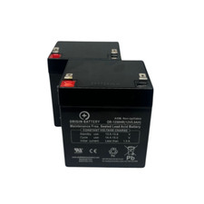 iZip I-135 Battery Kit, 2 Pack 12V 5AH High-Rate Discharge Series